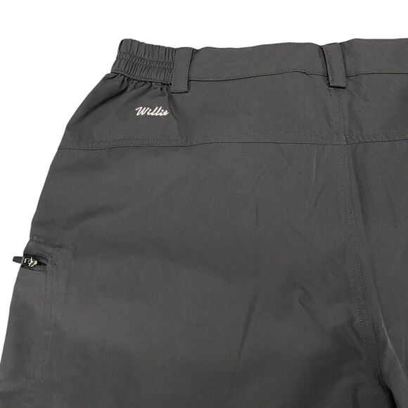 Willit Athletic Outdoor Cargo Shorts Womens Large Gray Stretch Zip Pockets Golf - Picture 10 of 11